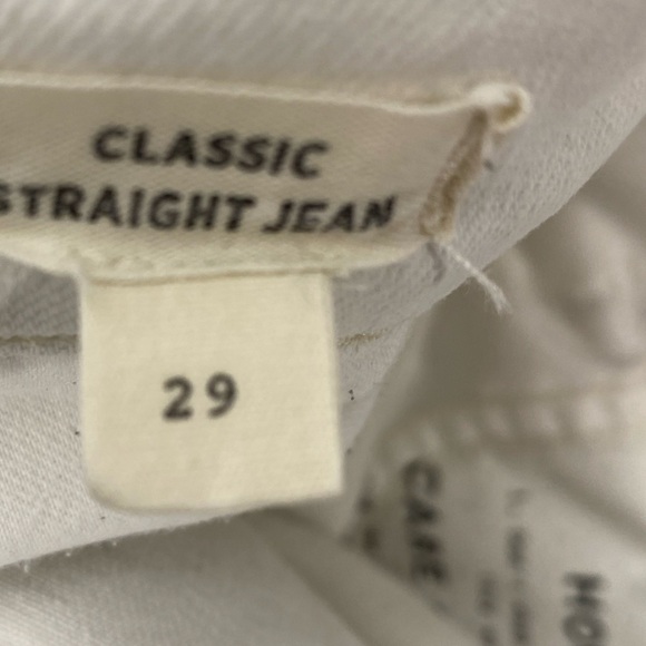 Madewell Classic White Straight jeans Size 29 - Picture 5 of 7